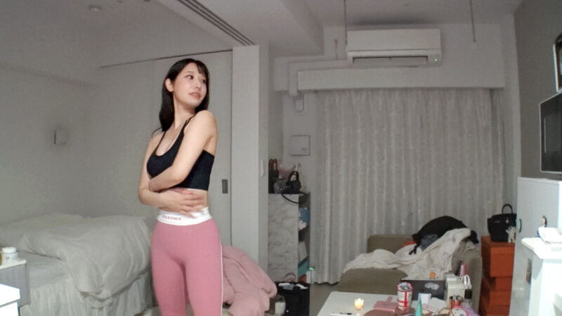 自宅でも美尻トレーニングをかかさない美女を家まで送っていった結果！！